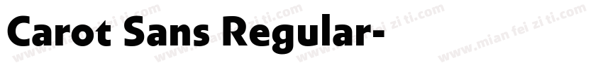 Carot Sans Regular字体转换